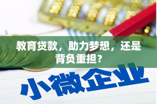 学甲教育贷款，助力梦想，还是背负重担？