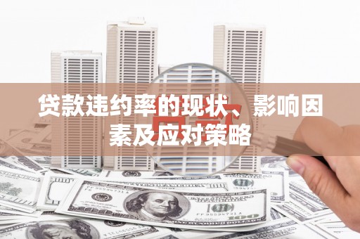 学甲贷款违约率的现状、影响因素及应对策略