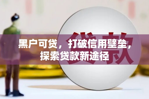 学甲黑户可贷，打破信用壁垒，探索贷款新途径