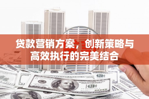 学甲贷款营销方案，创新策略与高效执行的完美结合