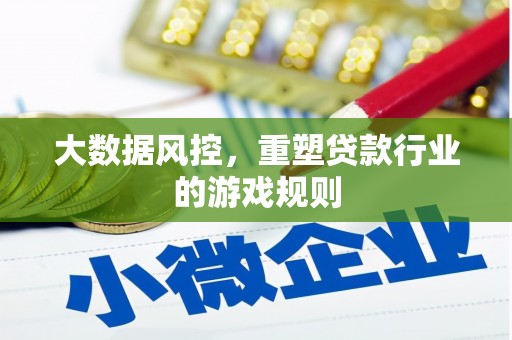 学甲大数据风控，重塑贷款行业的游戏规则