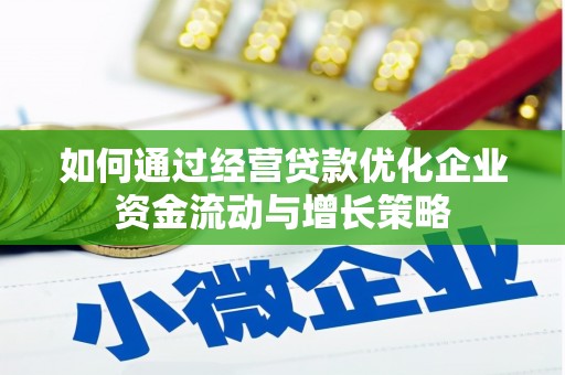 学甲如何通过经营贷款优化企业资金流动与增长策略