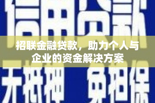 学甲招联金融贷款，助力个人与企业的资金解决方案