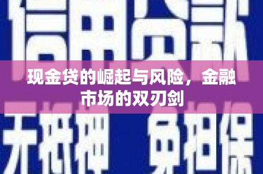 学甲现金贷的崛起与风险，金融市场的双刃剑