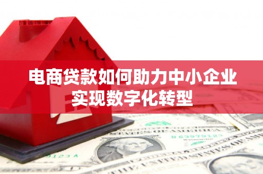 学甲电商贷款如何助力中小企业实现数字化转型
