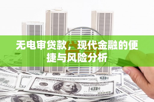 学甲无电审贷款，现代金融的便捷与风险分析