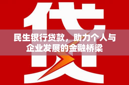 学甲民生银行贷款，助力个人与企业发展的金融桥梁