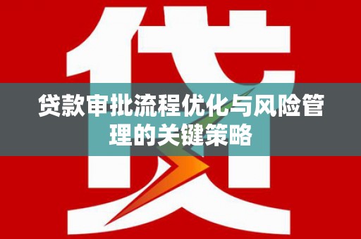 学甲贷款审批流程优化与风险管理的关键策略