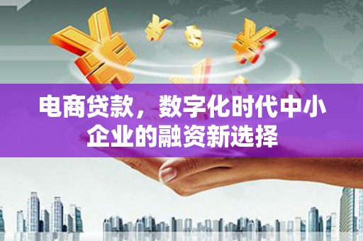 学甲电商贷款，数字化时代中小企业的融资新选择