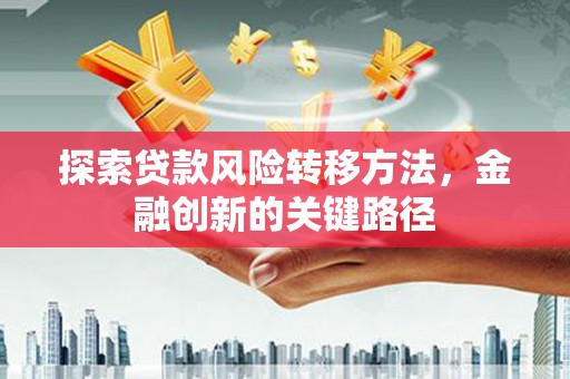 学甲探索贷款风险转移方法，金融创新的关键路径
