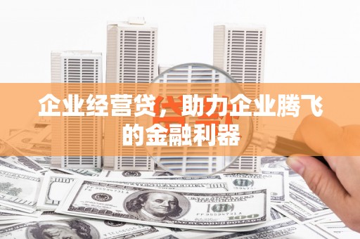 学甲企业经营贷，助力企业腾飞的金融利器