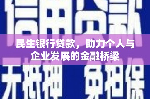 学甲民生银行贷款，助力个人与企业发展的金融桥梁