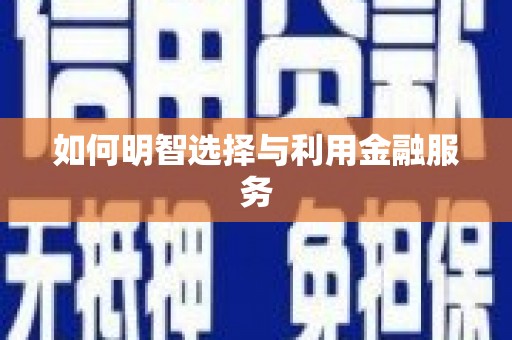 学甲如何明智选择与利用金融服务