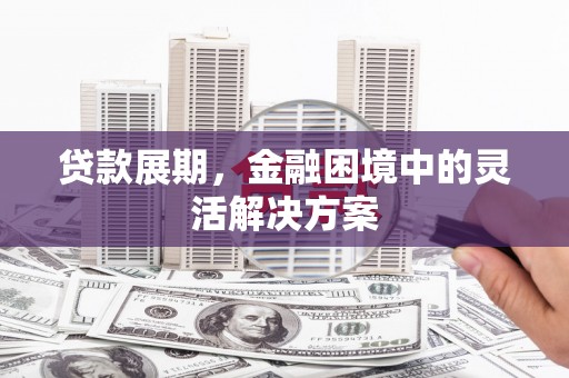 学甲贷款展期，金融困境中的灵活解决方案