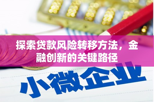 学甲探索贷款风险转移方法，金融创新的关键路径
