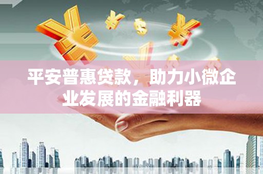 学甲平安普惠贷款，助力小微企业发展的金融利器