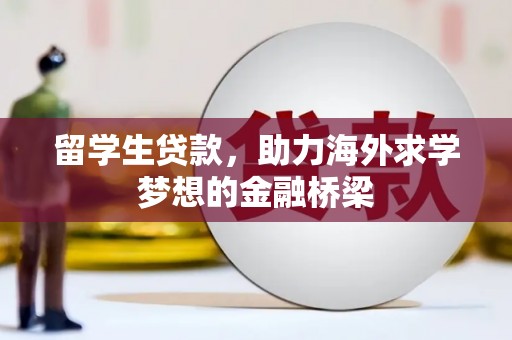 学甲留学生贷款，助力海外求学梦想的金融桥梁