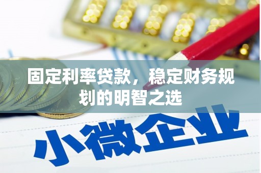 学甲固定利率贷款，稳定财务规划的明智之选