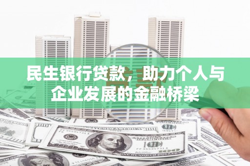 学甲民生银行贷款，助力个人与企业发展的金融桥梁