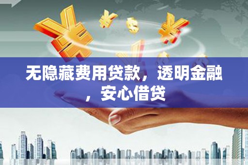 学甲无隐藏费用贷款，透明金融，安心借贷