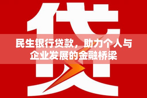 学甲民生银行贷款，助力个人与企业发展的金融桥梁