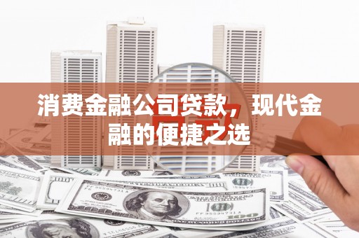 学甲消费金融公司贷款，现代金融的便捷之选