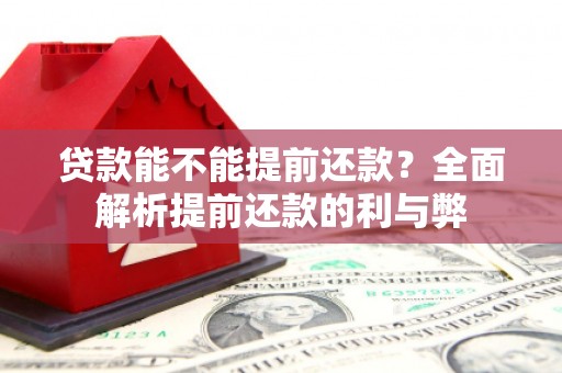 学甲贷款能不能提前还款？全面解析提前还款的利与弊