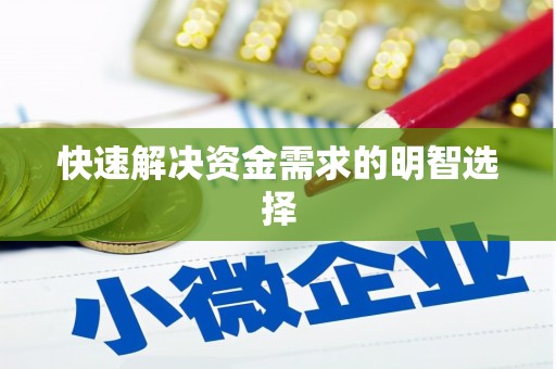 学甲快速解决资金需求的明智选择