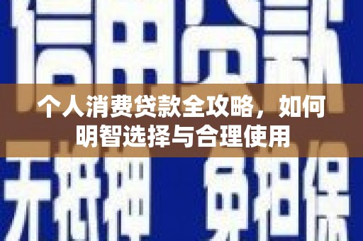 学甲个人消费贷款全攻略，如何明智选择与合理使用