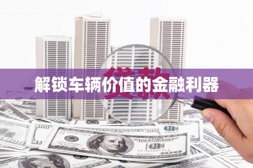 学甲解锁车辆价值的金融利器