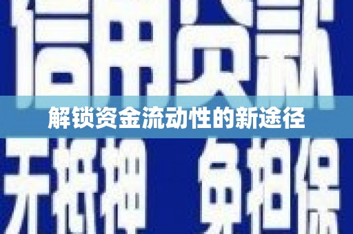 学甲解锁资金流动性的新途径